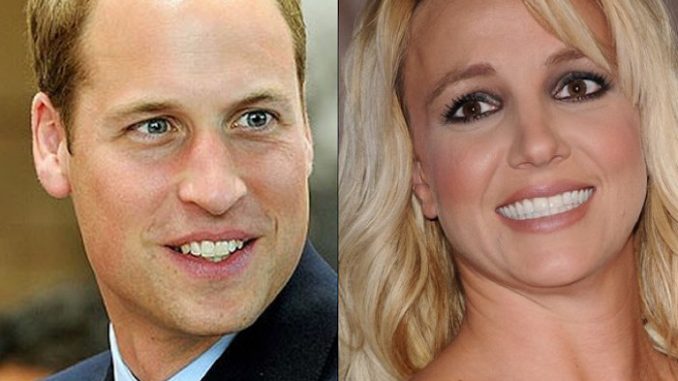 Britney Spears has told close friends and staff that Prince William is a reptile who shifts between human and reptilian form.